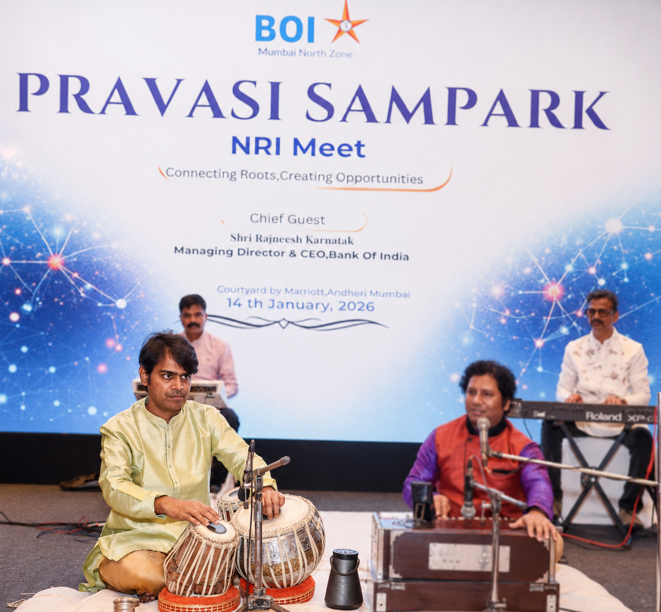 Ashmay Entertainment performing at a live event